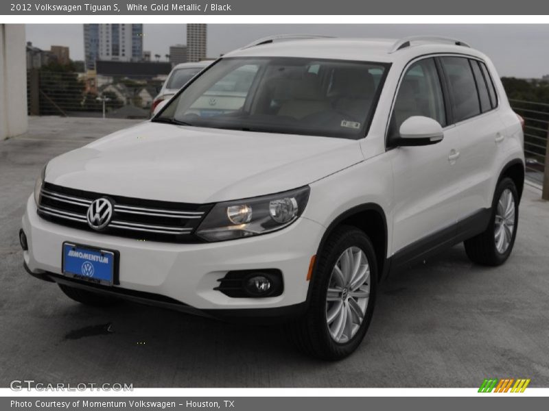 White Gold Metallic / Black 2012 Volkswagen Tiguan S