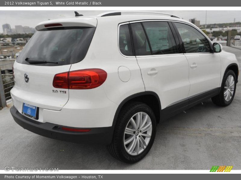 White Gold Metallic / Black 2012 Volkswagen Tiguan S