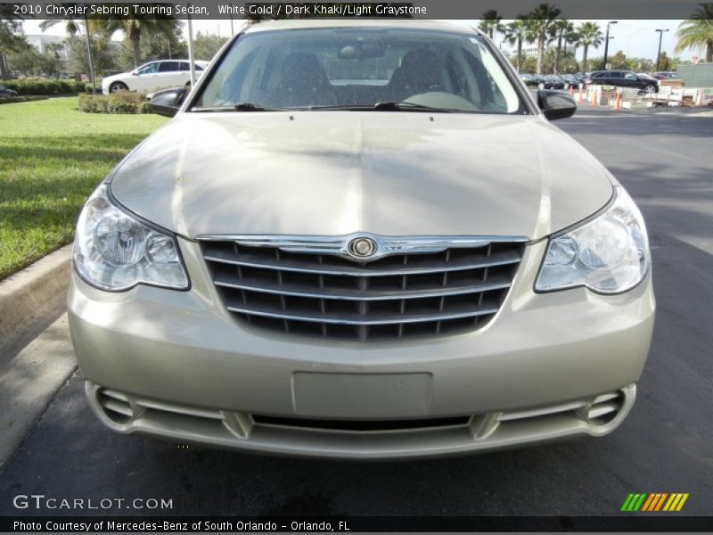 White Gold / Dark Khaki/Light Graystone 2010 Chrysler Sebring Touring Sedan