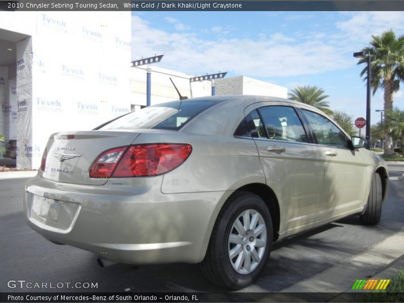 White Gold / Dark Khaki/Light Graystone 2010 Chrysler Sebring Touring Sedan