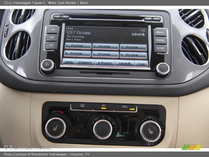 White Gold Metallic / Black 2012 Volkswagen Tiguan S