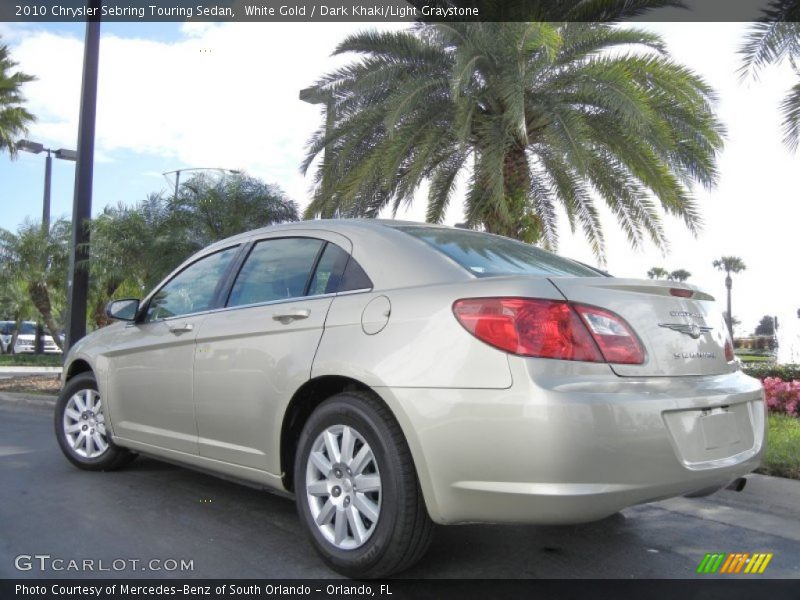 White Gold / Dark Khaki/Light Graystone 2010 Chrysler Sebring Touring Sedan