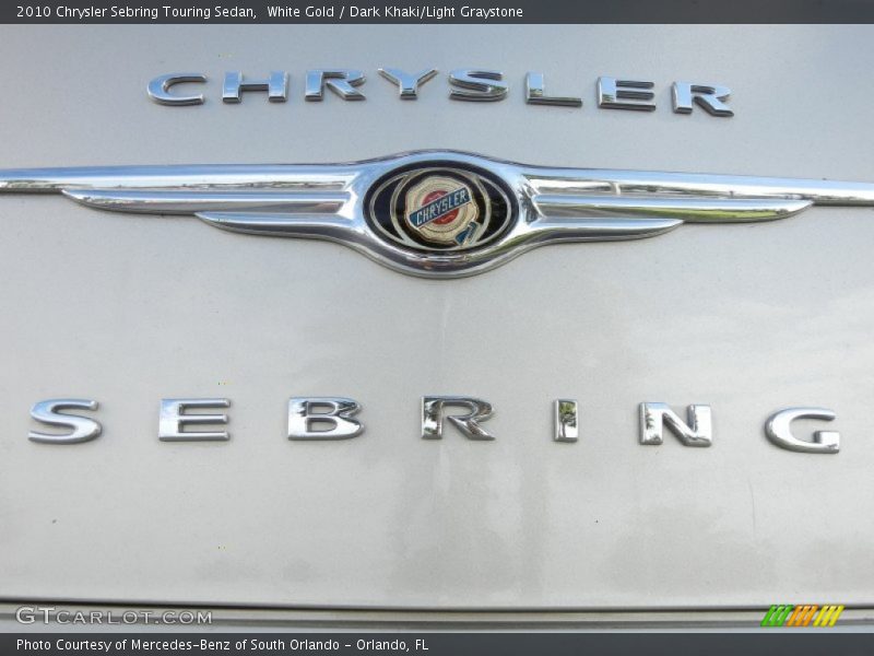 White Gold / Dark Khaki/Light Graystone 2010 Chrysler Sebring Touring Sedan