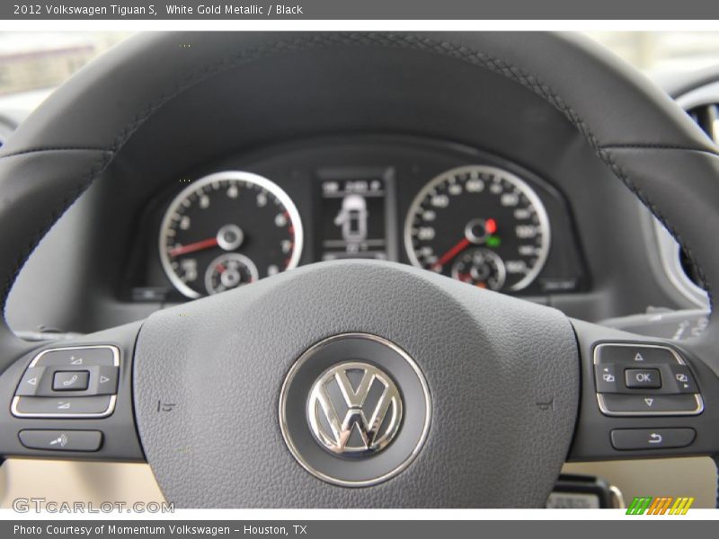 White Gold Metallic / Black 2012 Volkswagen Tiguan S