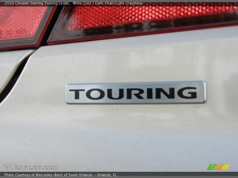 White Gold / Dark Khaki/Light Graystone 2010 Chrysler Sebring Touring Sedan