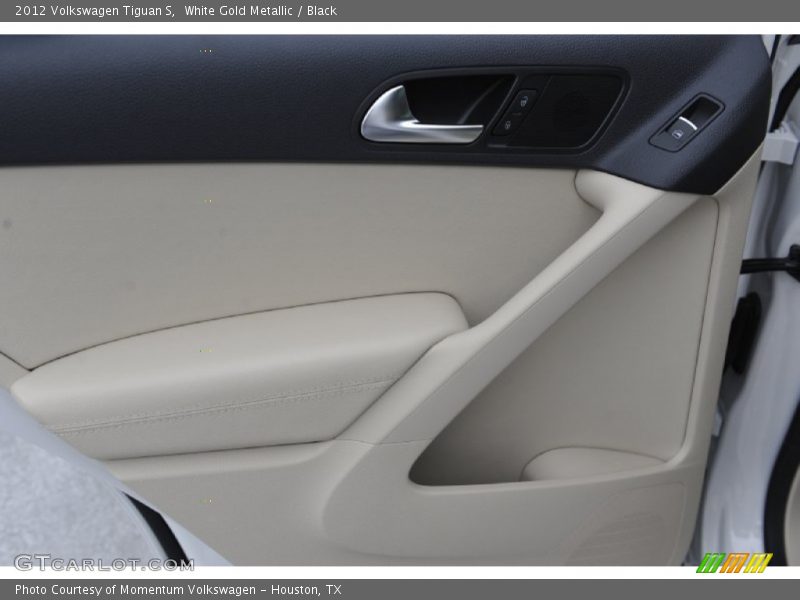 White Gold Metallic / Black 2012 Volkswagen Tiguan S