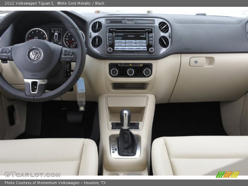 White Gold Metallic / Black 2012 Volkswagen Tiguan S