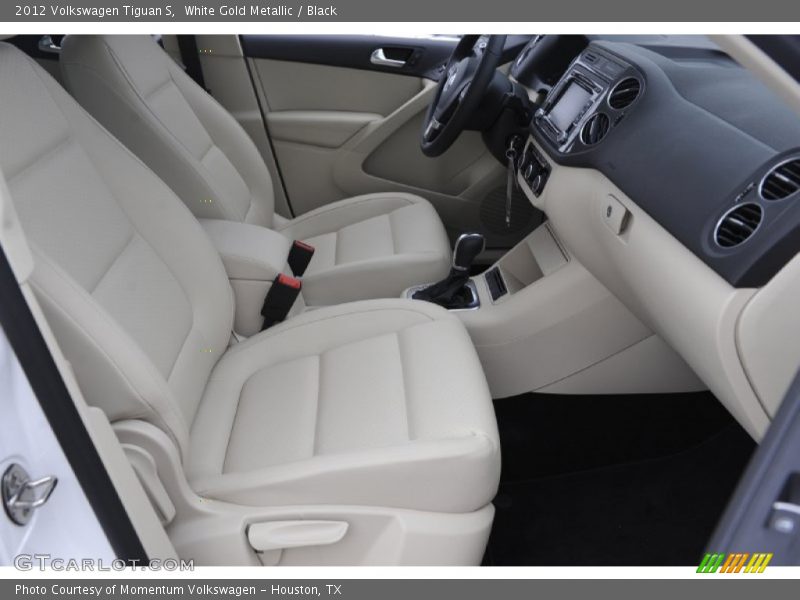 White Gold Metallic / Black 2012 Volkswagen Tiguan S