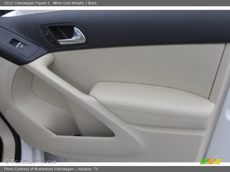 White Gold Metallic / Black 2012 Volkswagen Tiguan S