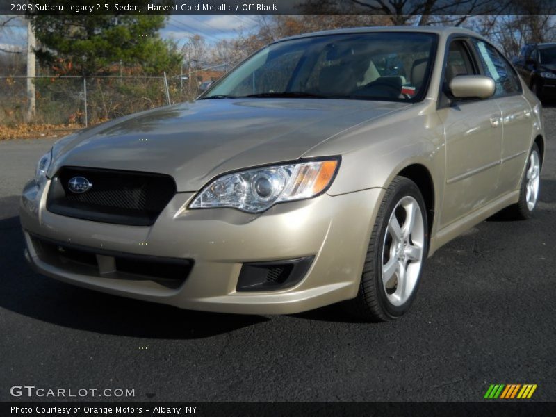 Harvest Gold Metallic / Off Black 2008 Subaru Legacy 2.5i Sedan