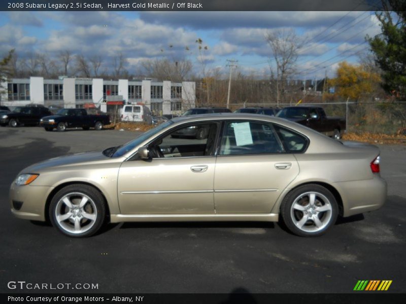 Harvest Gold Metallic / Off Black 2008 Subaru Legacy 2.5i Sedan