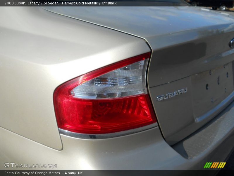 Harvest Gold Metallic / Off Black 2008 Subaru Legacy 2.5i Sedan