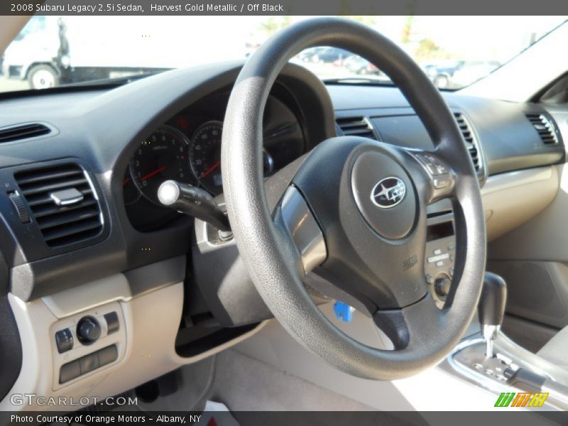 Harvest Gold Metallic / Off Black 2008 Subaru Legacy 2.5i Sedan