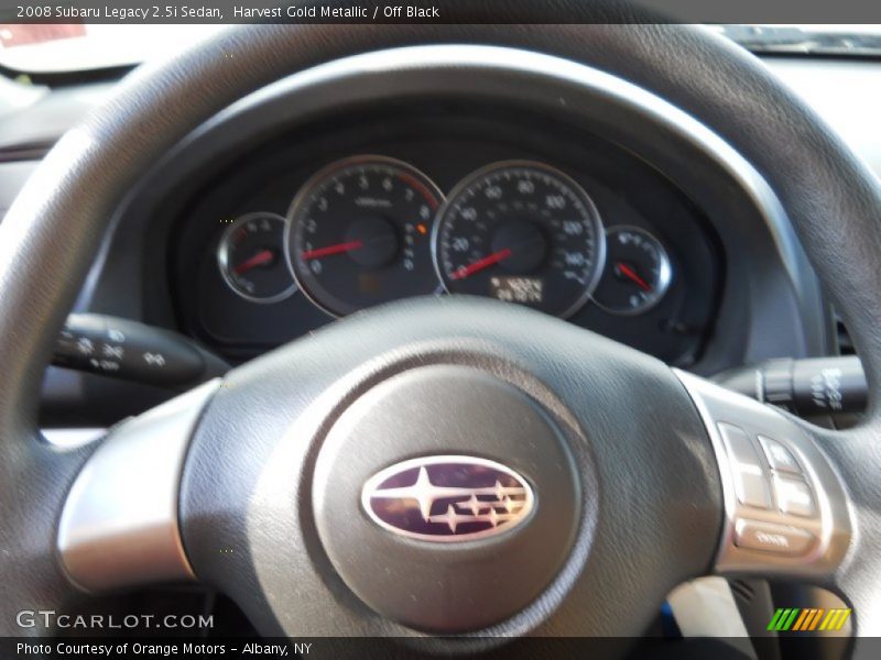 Harvest Gold Metallic / Off Black 2008 Subaru Legacy 2.5i Sedan
