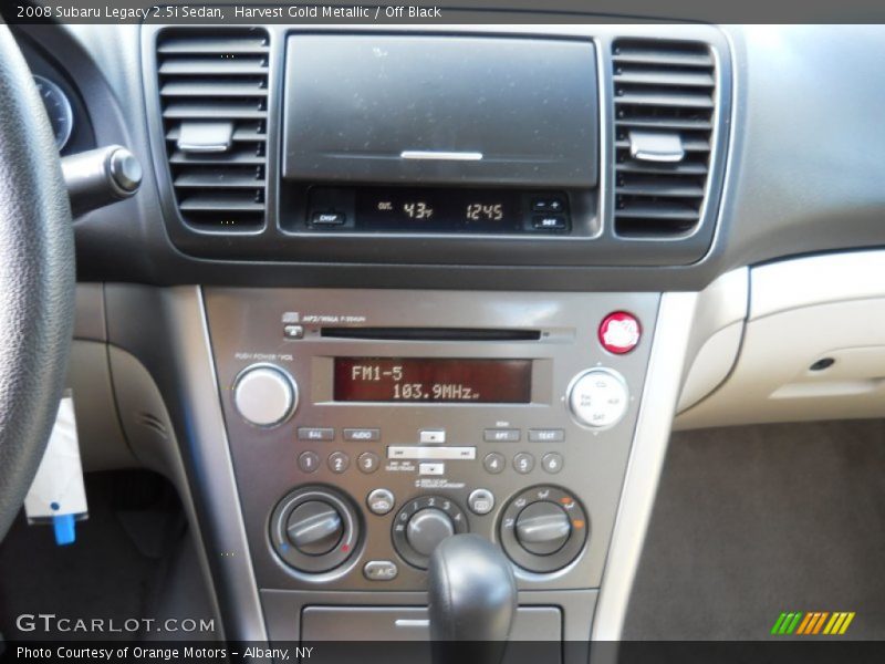 Harvest Gold Metallic / Off Black 2008 Subaru Legacy 2.5i Sedan