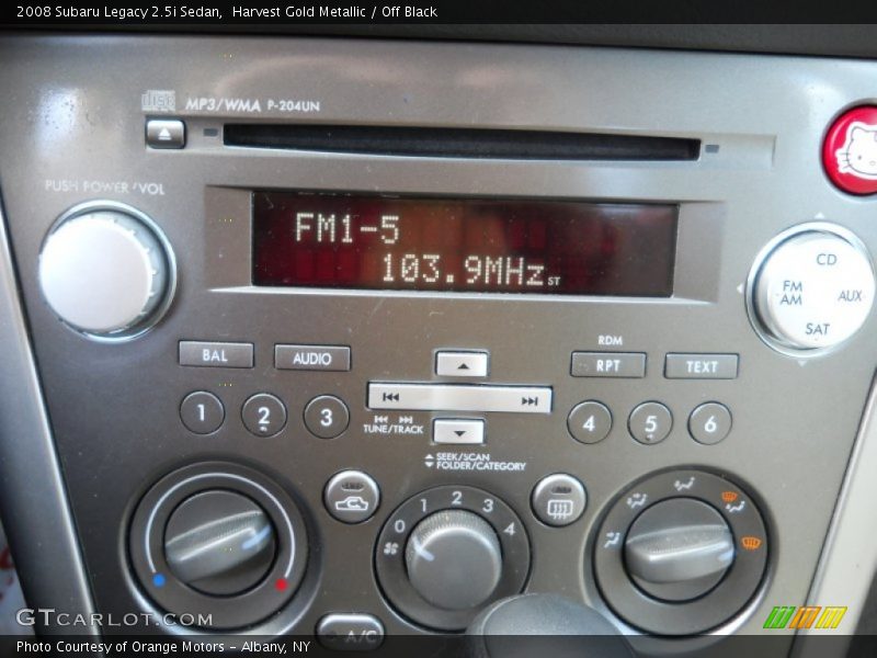 Harvest Gold Metallic / Off Black 2008 Subaru Legacy 2.5i Sedan