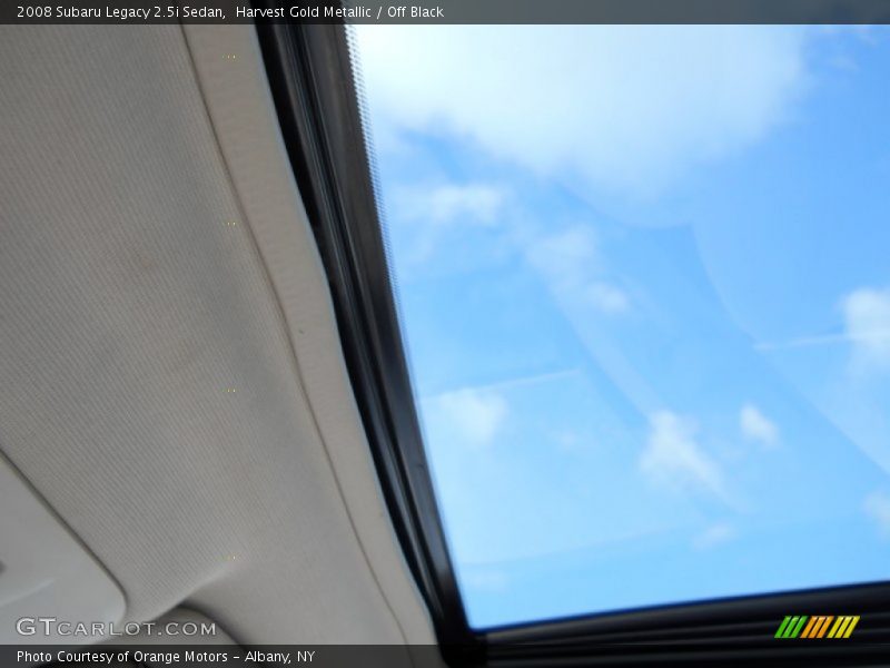 Harvest Gold Metallic / Off Black 2008 Subaru Legacy 2.5i Sedan
