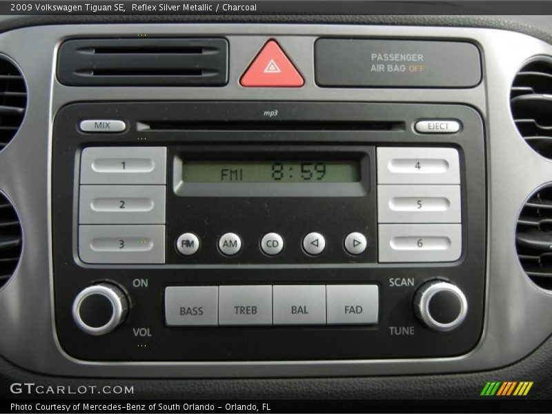 Reflex Silver Metallic / Charcoal 2009 Volkswagen Tiguan SE