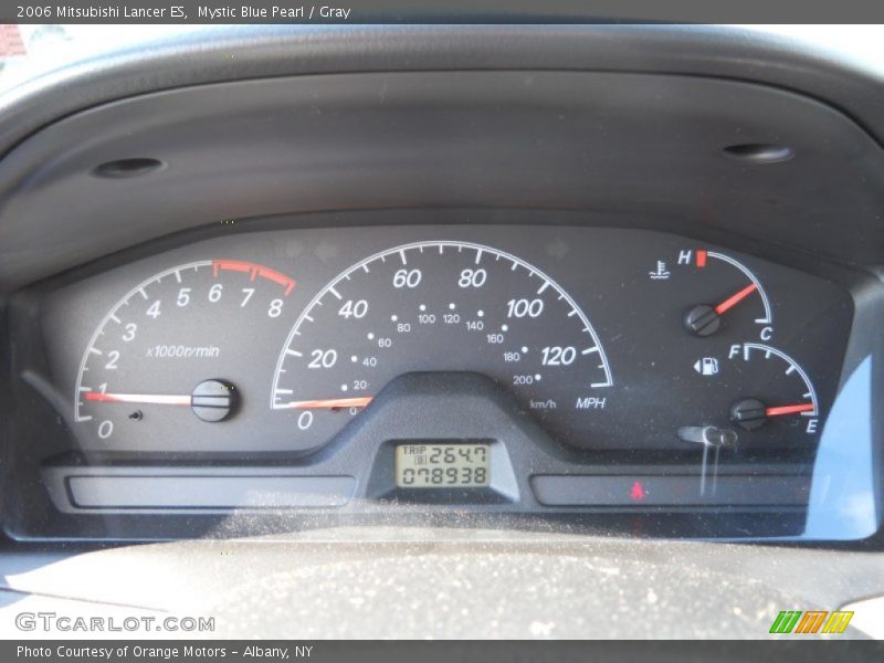 Mystic Blue Pearl / Gray 2006 Mitsubishi Lancer ES