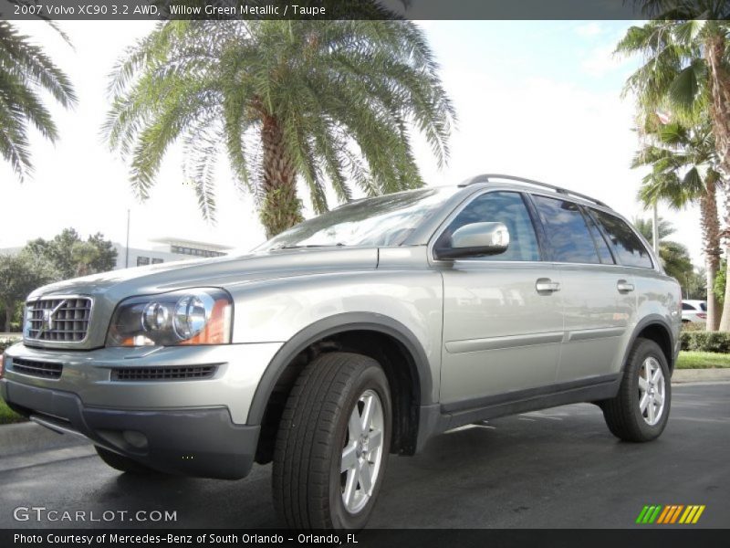 Willow Green Metallic / Taupe 2007 Volvo XC90 3.2 AWD