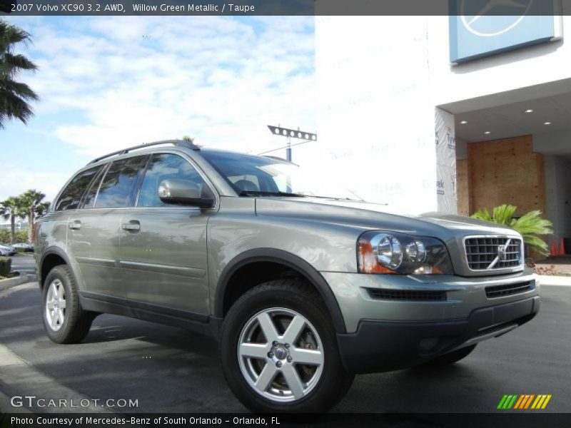 Willow Green Metallic / Taupe 2007 Volvo XC90 3.2 AWD