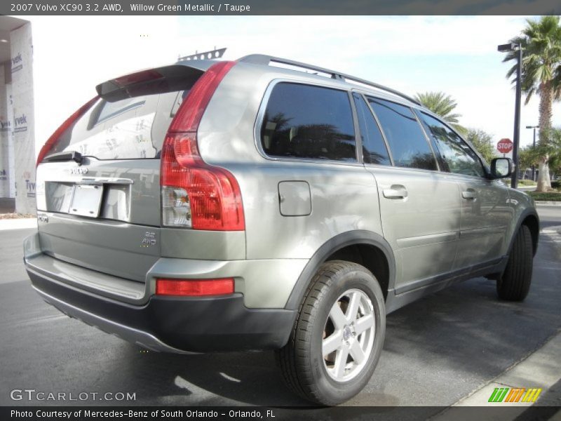 Willow Green Metallic / Taupe 2007 Volvo XC90 3.2 AWD