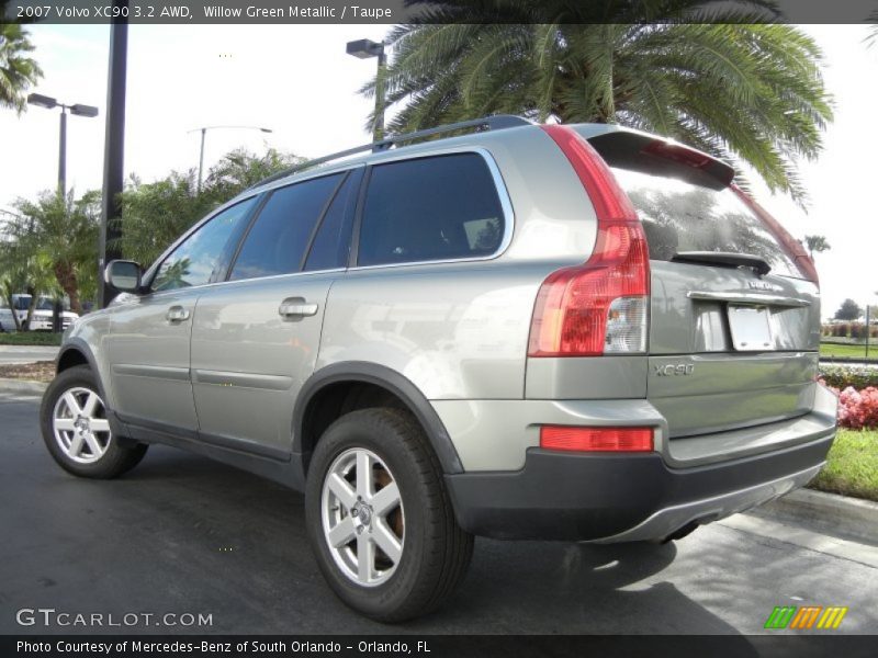 Willow Green Metallic / Taupe 2007 Volvo XC90 3.2 AWD