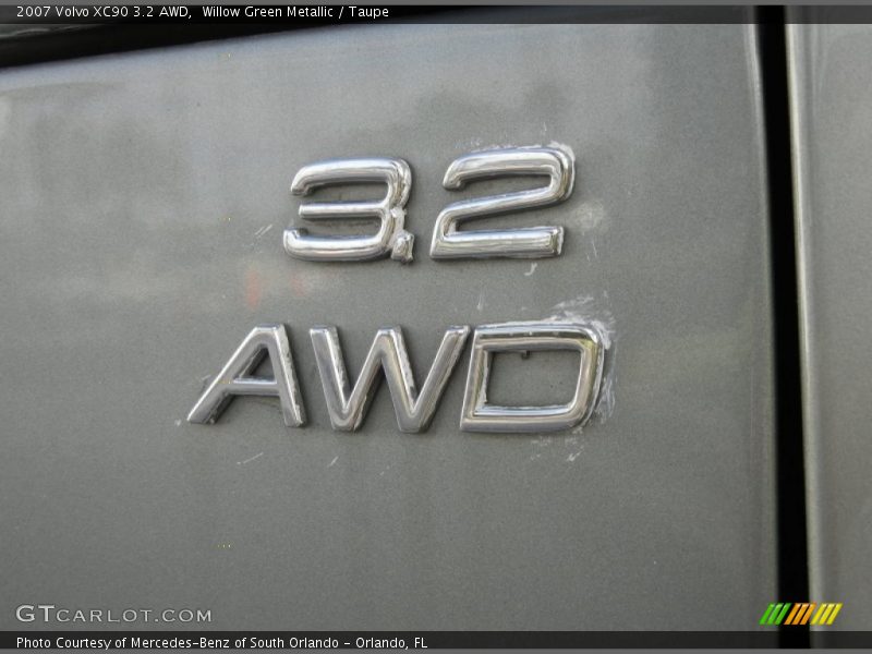 Willow Green Metallic / Taupe 2007 Volvo XC90 3.2 AWD