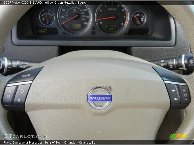 Willow Green Metallic / Taupe 2007 Volvo XC90 3.2 AWD