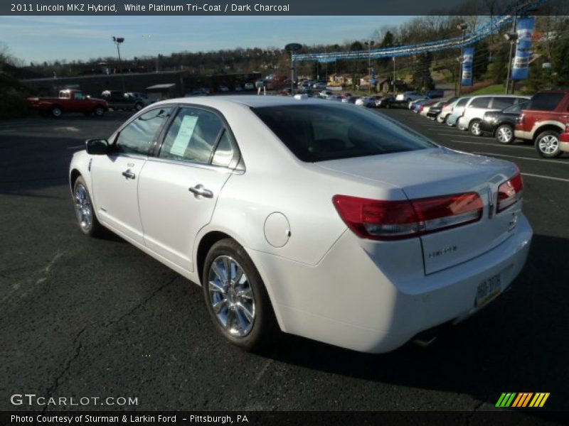 White Platinum Tri-Coat / Dark Charcoal 2011 Lincoln MKZ Hybrid