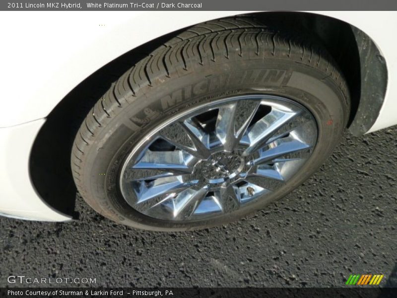 White Platinum Tri-Coat / Dark Charcoal 2011 Lincoln MKZ Hybrid
