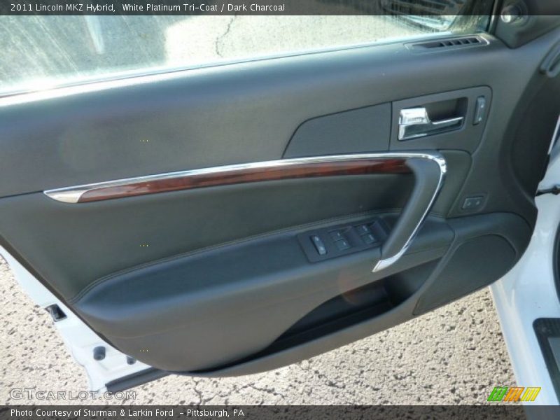 White Platinum Tri-Coat / Dark Charcoal 2011 Lincoln MKZ Hybrid