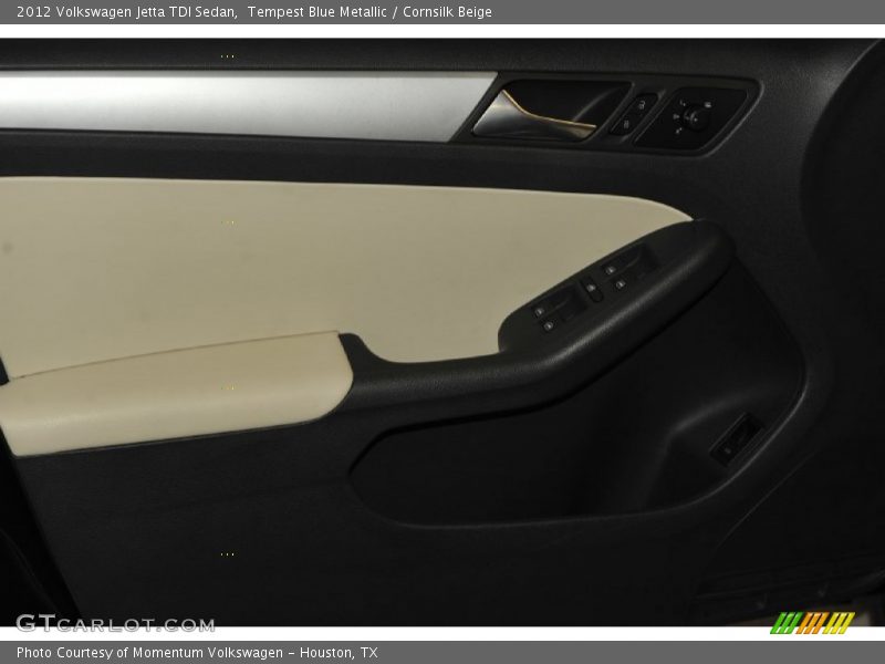 Tempest Blue Metallic / Cornsilk Beige 2012 Volkswagen Jetta TDI Sedan