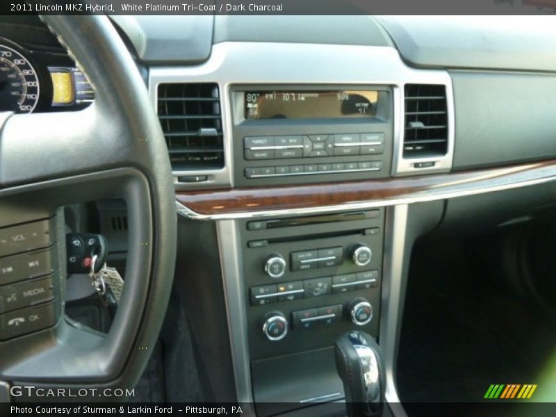 White Platinum Tri-Coat / Dark Charcoal 2011 Lincoln MKZ Hybrid
