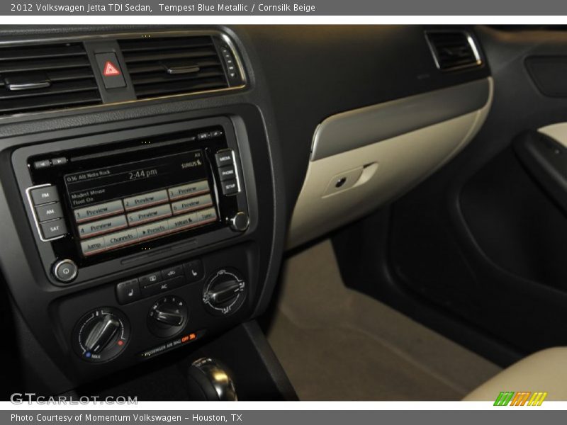 Tempest Blue Metallic / Cornsilk Beige 2012 Volkswagen Jetta TDI Sedan