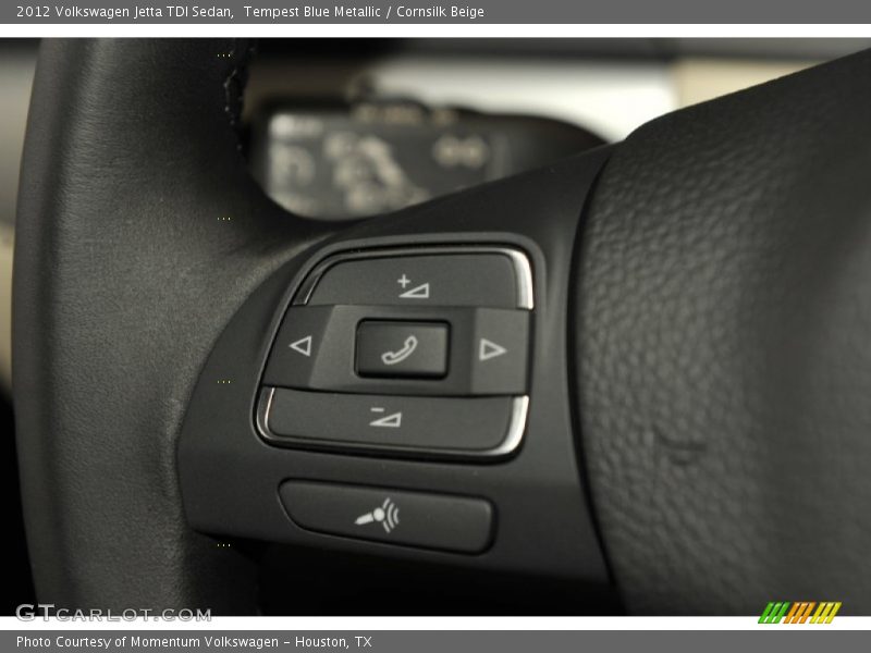 Tempest Blue Metallic / Cornsilk Beige 2012 Volkswagen Jetta TDI Sedan