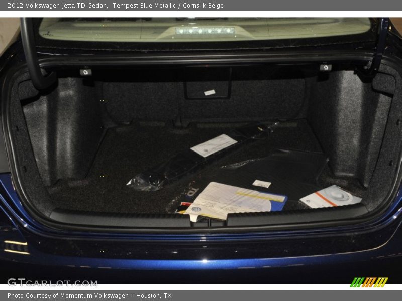 Tempest Blue Metallic / Cornsilk Beige 2012 Volkswagen Jetta TDI Sedan
