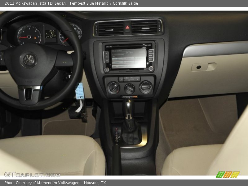 Tempest Blue Metallic / Cornsilk Beige 2012 Volkswagen Jetta TDI Sedan