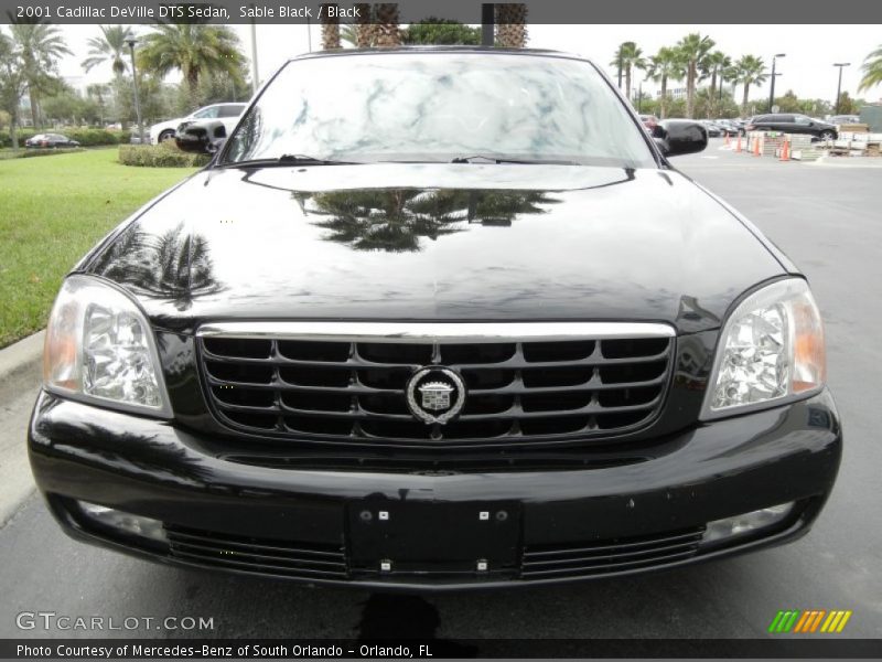 Sable Black / Black 2001 Cadillac DeVille DTS Sedan
