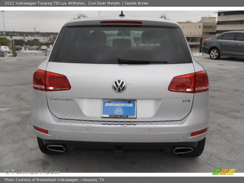Cool Silver Metallic / Saddle Brown 2012 Volkswagen Touareg TDI Lux 4XMotion
