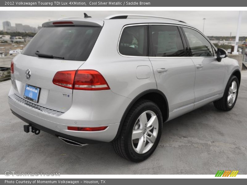 Cool Silver Metallic / Saddle Brown 2012 Volkswagen Touareg TDI Lux 4XMotion
