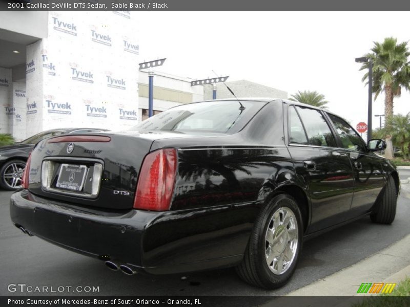 Sable Black / Black 2001 Cadillac DeVille DTS Sedan