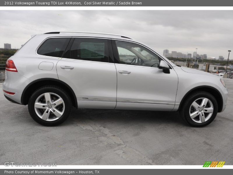 Cool Silver Metallic / Saddle Brown 2012 Volkswagen Touareg TDI Lux 4XMotion