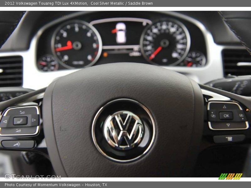 Cool Silver Metallic / Saddle Brown 2012 Volkswagen Touareg TDI Lux 4XMotion