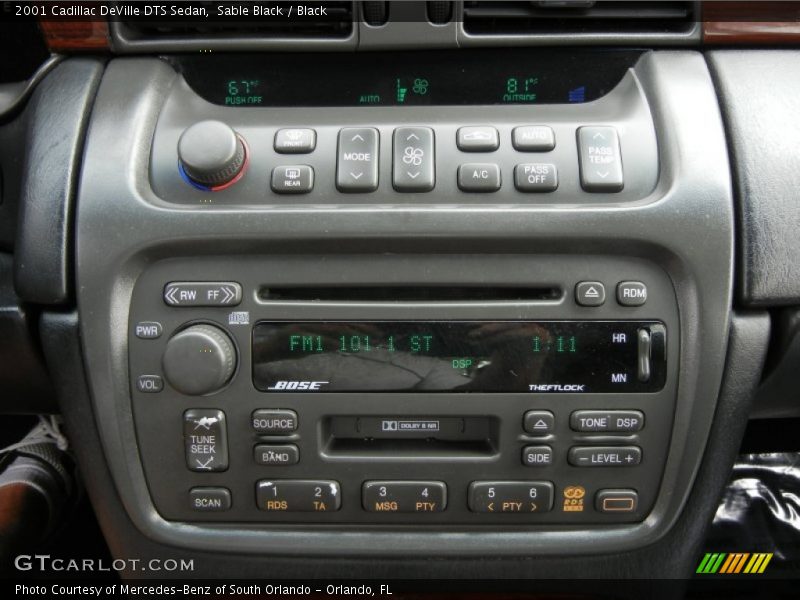 Controls of 2001 DeVille DTS Sedan