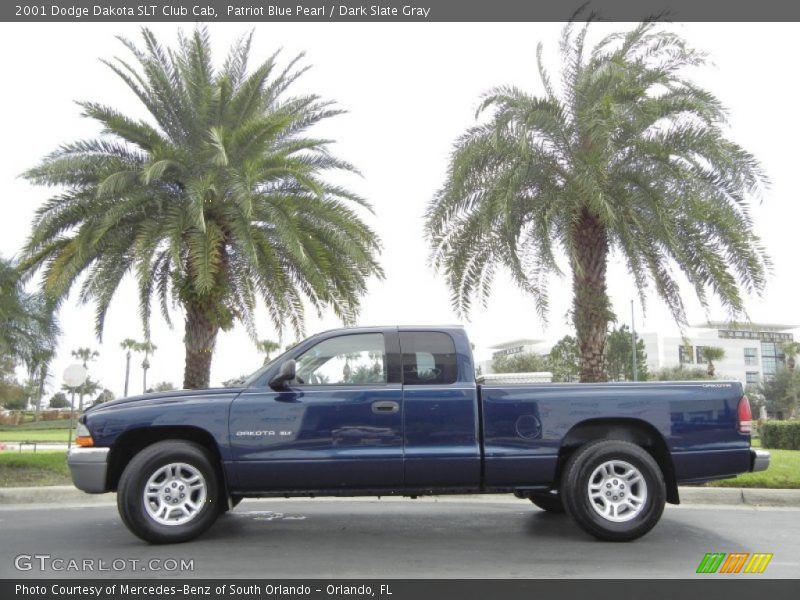 Patriot Blue Pearl / Dark Slate Gray 2001 Dodge Dakota SLT Club Cab