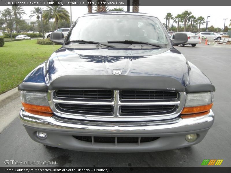 Patriot Blue Pearl / Dark Slate Gray 2001 Dodge Dakota SLT Club Cab