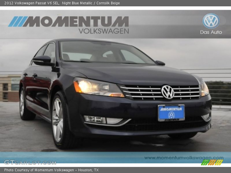 Night Blue Metallic / Cornsilk Beige 2012 Volkswagen Passat V6 SEL