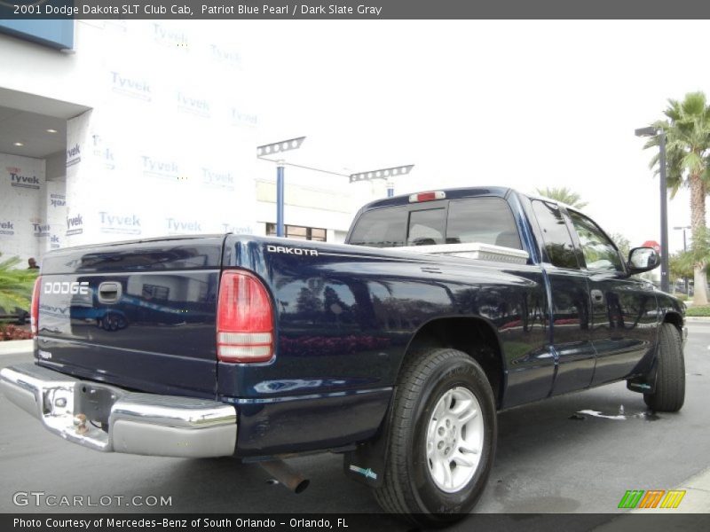 Patriot Blue Pearl / Dark Slate Gray 2001 Dodge Dakota SLT Club Cab