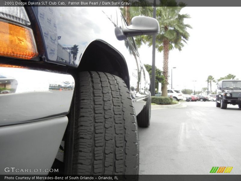 Patriot Blue Pearl / Dark Slate Gray 2001 Dodge Dakota SLT Club Cab